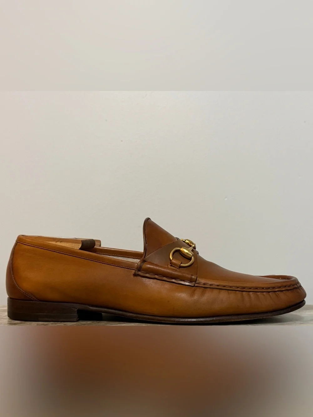 GUCCI 1953 Horsebit Tan Ombre Leather Loafer 11 / 11.5 US Jordaan Moccasin $1100